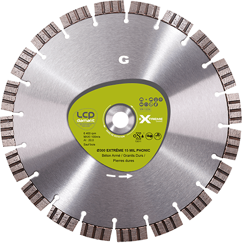 Disque diamant Extrême Granit 15'MIL pour découpeuses, scies à sol