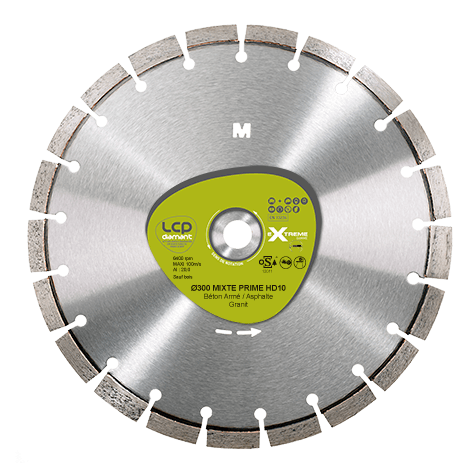 Disque diamant Extrême Mixte Prime pour découpeuses et scies à sol